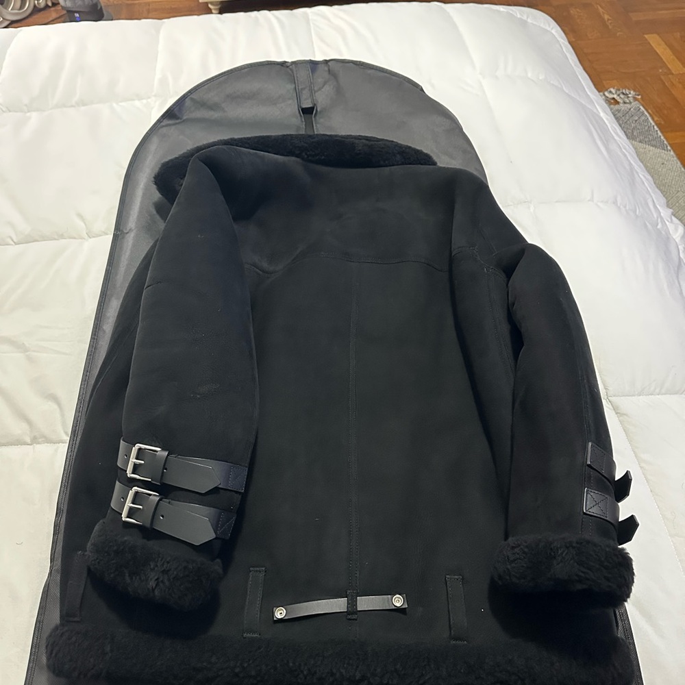 Acne Studios Suede Shearling Jacket - image 4